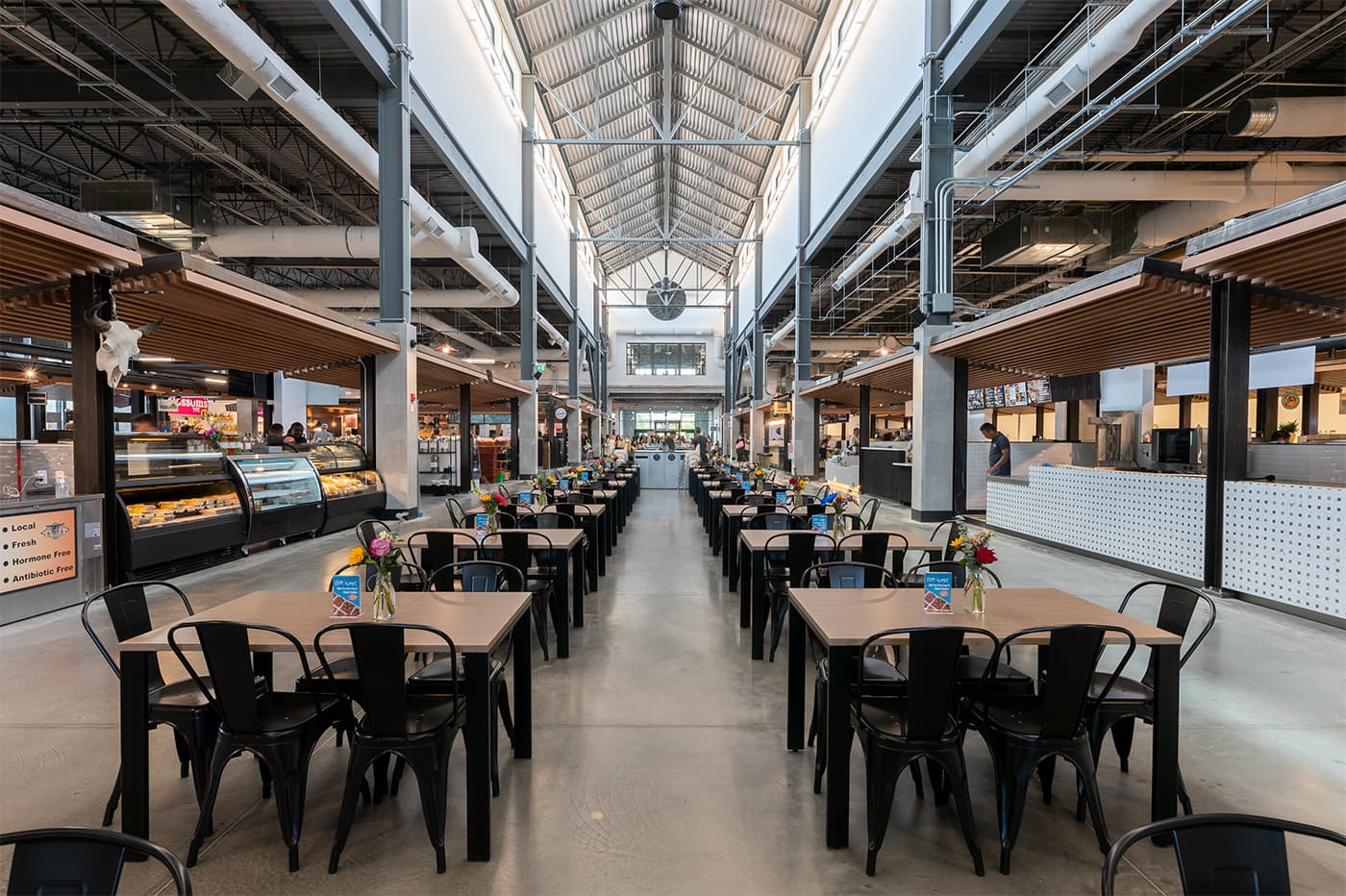 Calgary Farmers Market interior food hall near Crestmont
